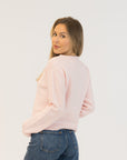 AISHA CRYSTAL BUTTON CARDIGAN