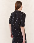 CABANA DOT EMBROIDERY DROP COLLAR BOXY SHIRT