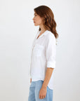 SPLIT BACK BUTTON DOWN SHIRT