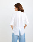 SPLIT BACK BUTTON DOWN SHIRT