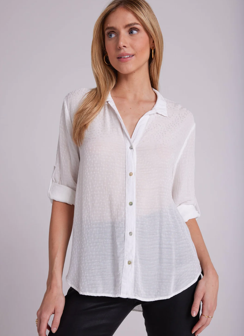 SCATTER DOT JACQUARD CAPRI SHIRT