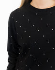 BIANCA JEWEL STUDDED CREW NECK PULLOVER