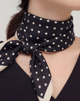 POLKA DOT SQUARE SCARF