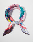 ABSTRACT COLLAGE SQUARE SCARF
