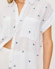 CITO BLUEBELL CARNATIONS SHORT SLEEVE SHIRT