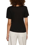 KEYHOLE FLUTTER TEE