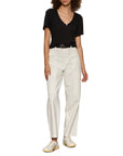 KEYHOLE FLUTTER TEE