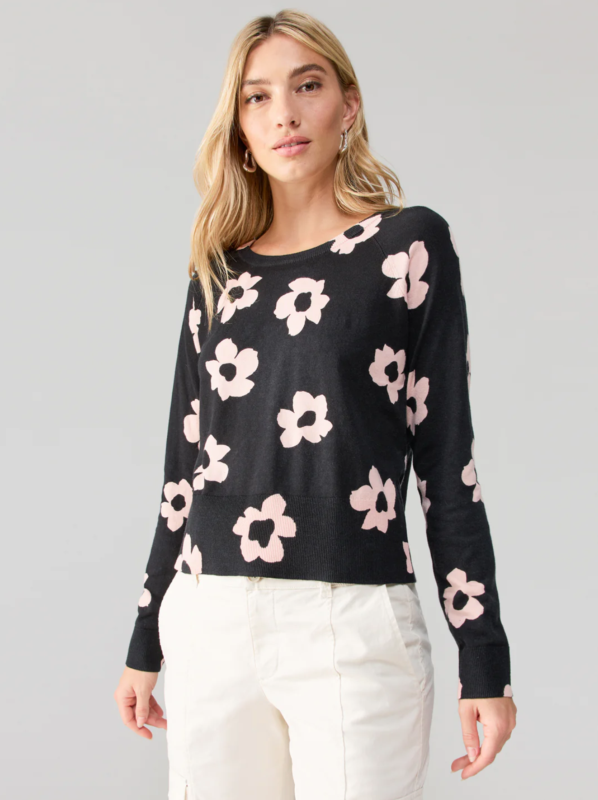 Floral 2025 pullover sweater
