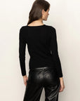 LONG SLEEVE SHOULDER TWIST TOP