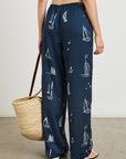 DAMANI SAILBOATS DRAWSTRING PANTS