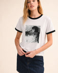 B&W CIGARETTE GIRL RINGER TEE