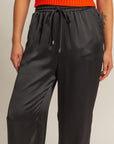 SATIN DRAWSTRING PANTS