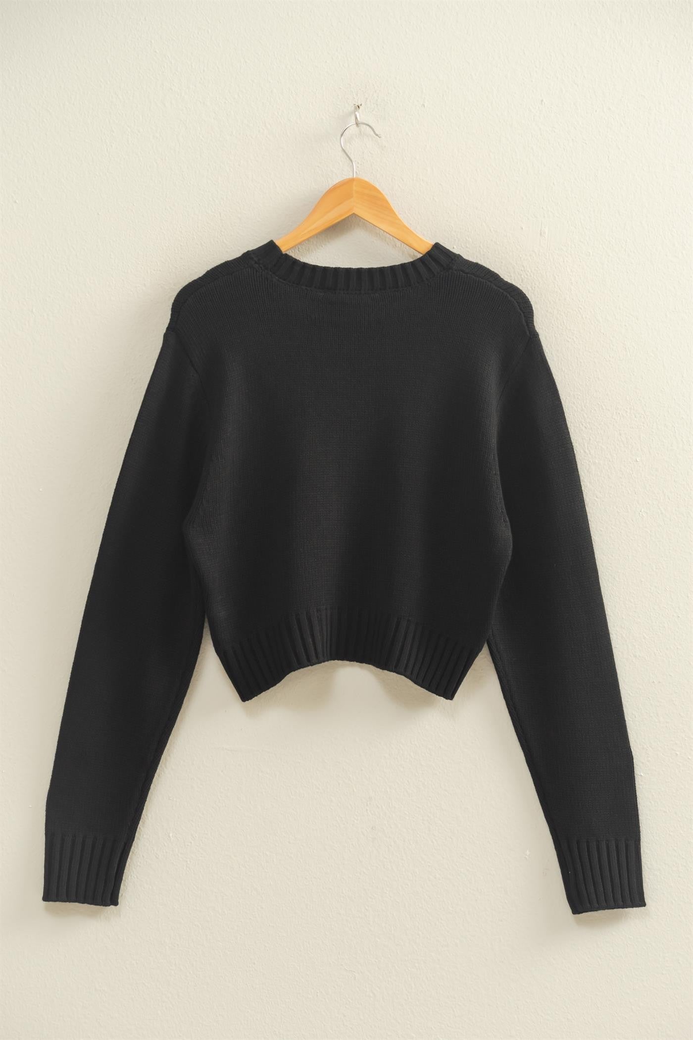 CROPPED OVERSIZE SWEATER