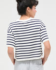 STRIPED CROP TEE