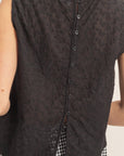 EYELET BACK BUTTON TANK