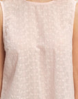EYELET BACK BUTTON TANK