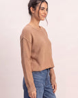 SEAM DETAIL OVERSIZE SWEATER