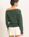 OFF THE SHOULDER SWEATER