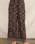 FOLK FLORAL CROP TOP SET