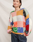 OVERSIZE PATCHWORK SWEATER