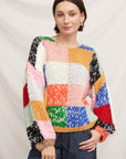 OVERSIZE PATCHWORK SWEATER