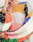 OVERSIZE PATCHWORK SWEATER