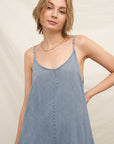 SLOUCHY DENIM JUMPSUIT