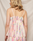 WOVEN FLOUNCE TANK