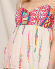 WOVEN FLOUNCE TANK