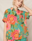 BIRDS & BLOOMS SHORT SLEEVE SHIRT