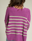 STRIPED CROP SWEATER