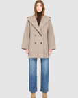 ELLIE HOODED WOOL COAT