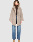 ELLIE HOODED WOOL COAT