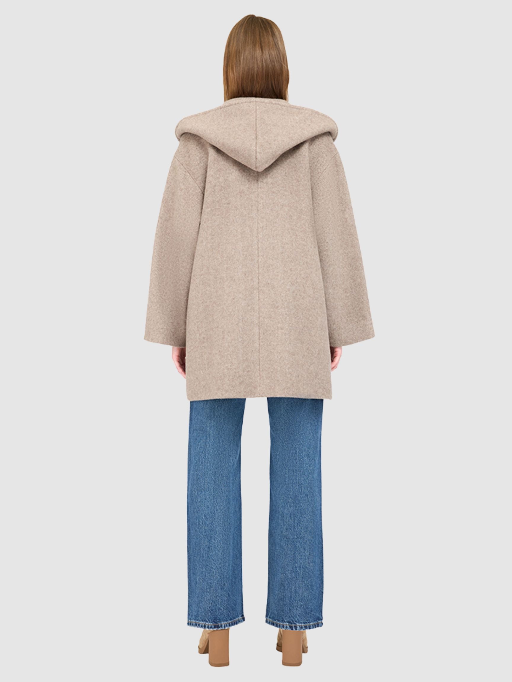 ELLIE HOODED WOOL COAT