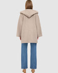 ELLIE HOODED WOOL COAT