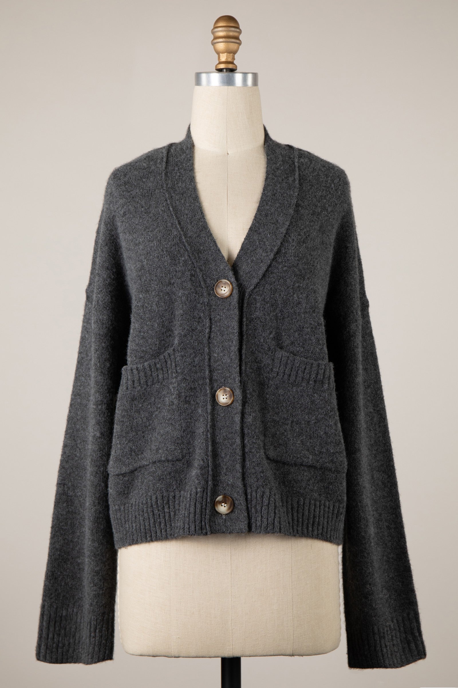 PATCH POCKET CARDIGAN