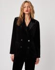 JASPER DOUBLE BREASTED VELVET BLAZER