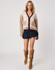 LINDEN COLOUR BLOCK CARDIGAN