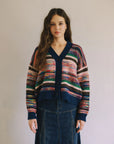 COLOUR MIX CARDIGAN
