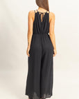 DOUBLE STRAP CROSSOVER JUMPSUIT