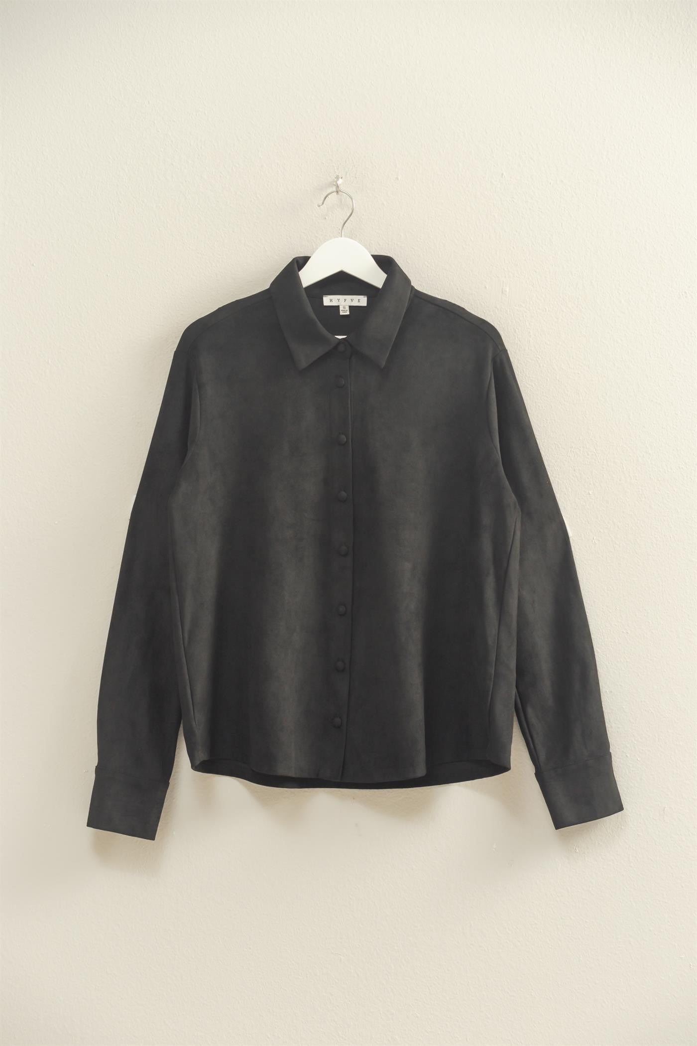 ULTRA SUEDE BUTTON UP