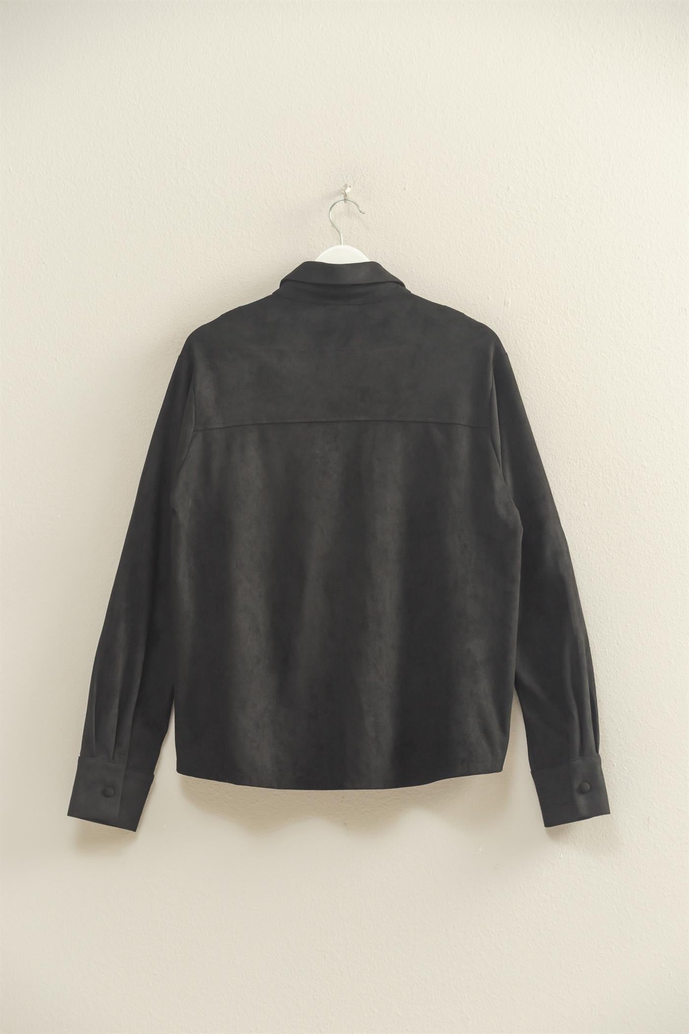 ULTRA SUEDE BUTTON UP