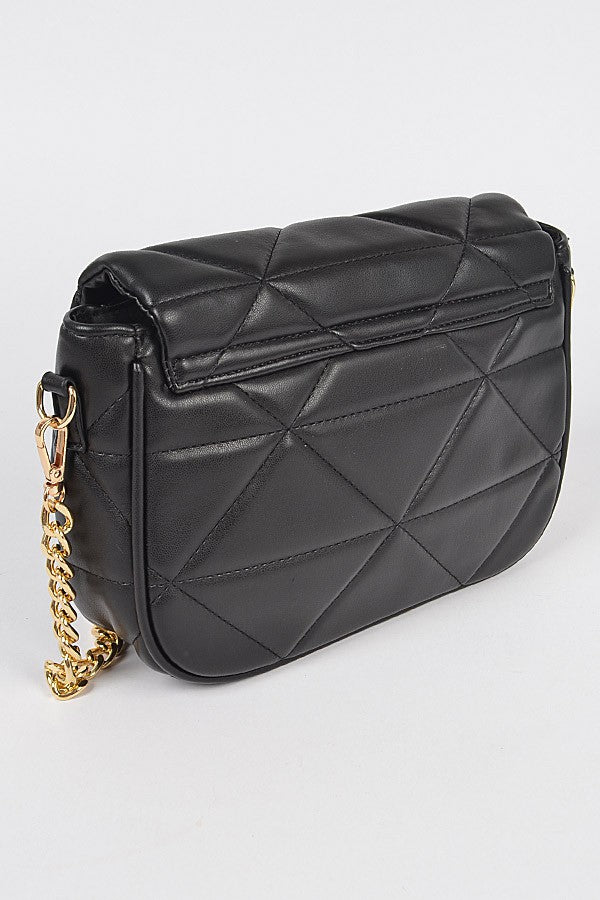 Quilted crossbody authentic bag