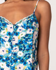 FLORAL PRINT CAMI WITH SCALLOP TRIM