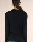COWL NECK FINE KNIT SWEATER