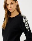 FLORAL EMBROIDERED SWEATER