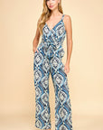 FLORAL DAMASK JUMPSUIT