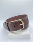 BRAYAN POLISHED U-BUCKLE BELT