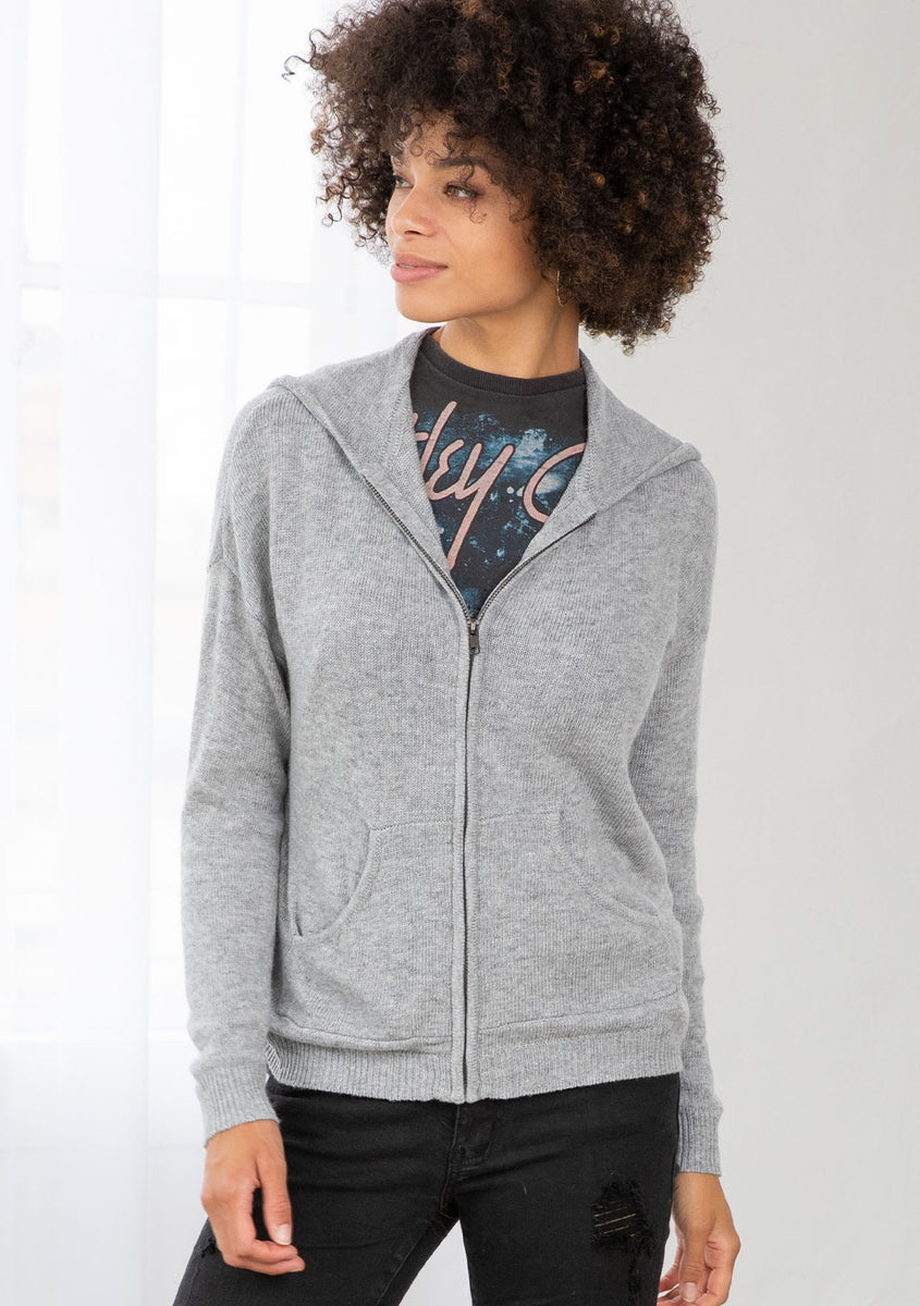 OPEN KNIT BACK HOODIE OPEN KNIT BACK HOODIE