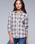 SINGLE POCKET PLAID SHIRT